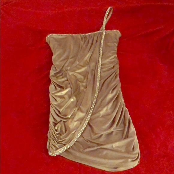 Laundry Skinny Strap Foil Wrap Dress - Picture 3 of 8